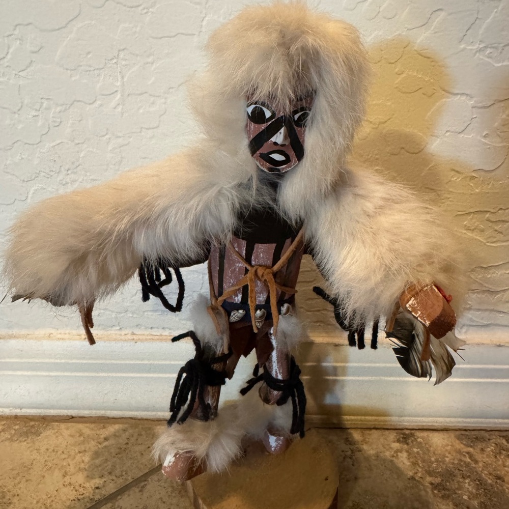 Vintage Native American Eagle Kachina Doll 12” tall